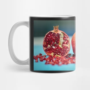 Pomegranate in closeup Mug